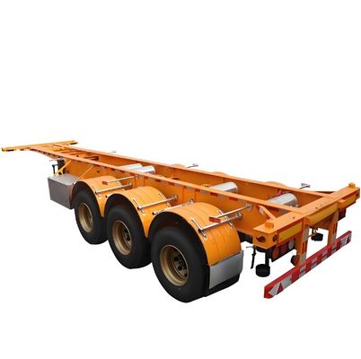 Mechanische und Luftfederung 50T Nutzlast Skelett Halbanhänger für Containertransport