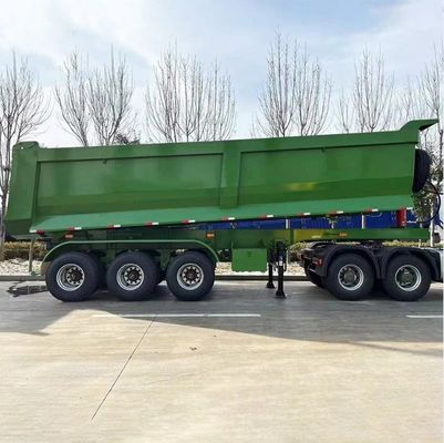 Schwerlast-Hydraulikzylinder 3-Achse 45cbm 50cbm U-förmiger Hinterkipp-Dump-Anhänger für Lastwagen