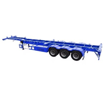 Transport von Containern 2 3 4 5 Achs-Skelett-Halbanhänger für maximale Nutzlast 50000 kg