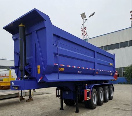 Lkw-Anhänger 60 Tonnen Hydraulischer Hinterbehälter mit 28 Tonnen schwerem Landegerät