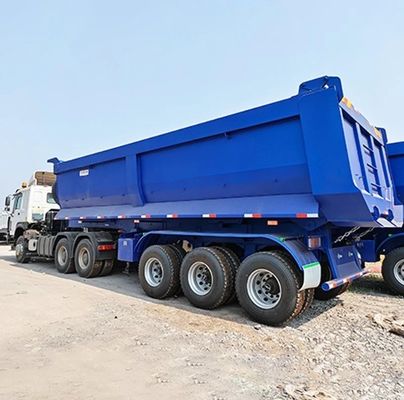 Lkw-Anhänger 60 Tonnen Hydraulischer Hinterbehälter mit 28 Tonnen schwerem Landegerät
