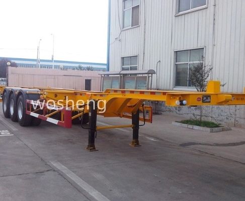 12400x2500x1550mm Skelett Chassis Container Anhänger für den Transport von 40 Fuß Containern