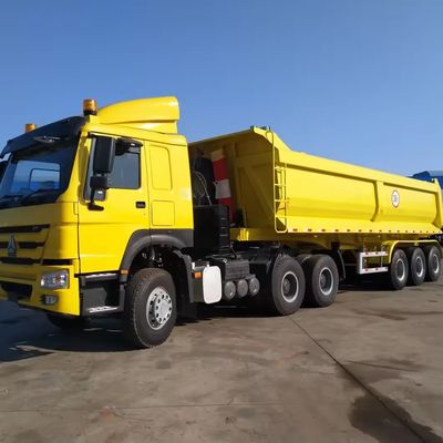 60-100 Tonnen U-Typ End-Dump-Anhänger-Lkw auf Wunsch des Kunden 9800x2500x3500mm Verkauf