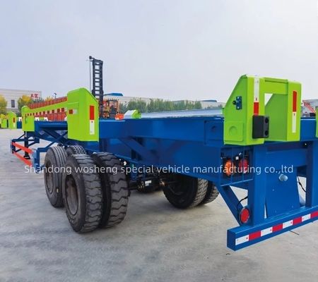 Mechanische Aufhängung Halbanhänger für 2 Achsen Terminal Container Anhänger im Hafen