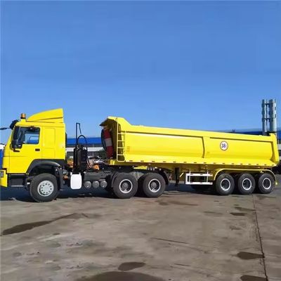 60-100 Tonnen U-Typ End-Dump-Anhänger-Lkw auf Wunsch des Kunden 9800x2500x3500mm Verkauf