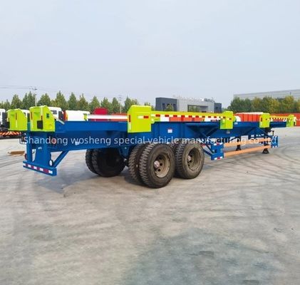 Mechanische Aufhängung Halbanhänger für 2 Achsen Terminal Container Anhänger im Hafen