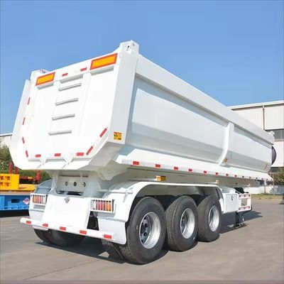 Auf Wunsch des Kunden Tri-Achs Tipper Trailer mit individuellem Design und 13/16 Tonnen Achse