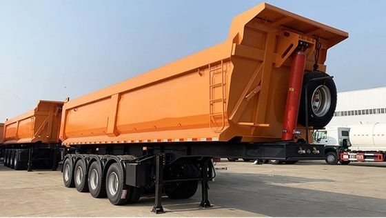 Auf Wunsch des Kunden Tri-Achs Tipper Trailer mit individuellem Design und 13/16 Tonnen Achse