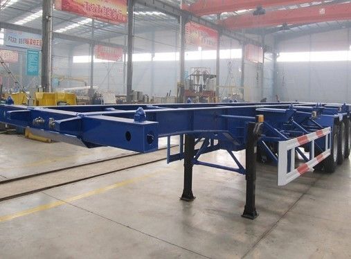 40FT 3 Achsen Container Chassis Skeleton Semi-Truck Anhänger für den Transport von Containern