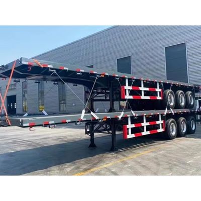 Verkauf 3/4 Achse 20T-80T Tare Gewicht Flatbed Container Halbanhänger für innerhalb des Budgets