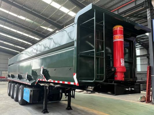 Hintere Sattelanhänger 3 Achsen FUWA/Wosheng 40-60tons CBM Tipper Tipping Truck Anhänger