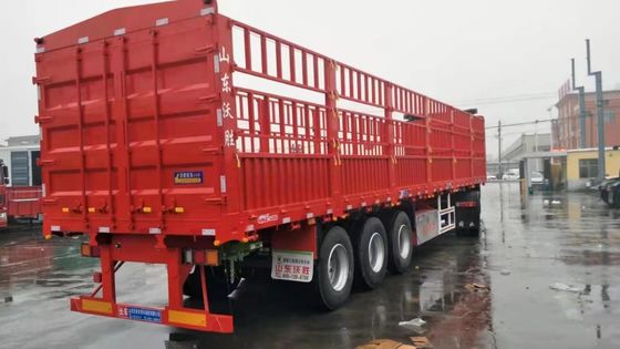Tri-Axle 40-100 Tonnen Nutzfahrzeug mit offener Seitenwand für Vieh und Gemüse