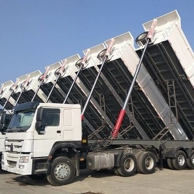 3/4/5 Achsen Hinterdump Semi-Anhänger Tipper Tipping Truck Anhänger mit Stahl Hauptbalken