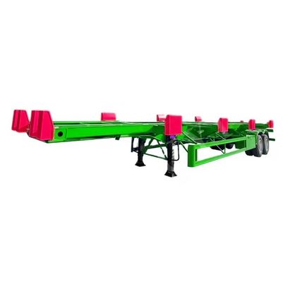 Hauptstrahl Q345B Höhe 500 mm Container-Skelett Halbanhänger für den Gütertransport Hafen