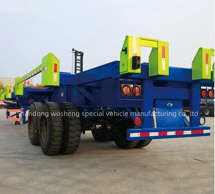 Hauptstrahl Q345B Höhe 500 mm Container-Skelett Halbanhänger für den Gütertransport Hafen