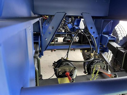 4 Achsen Hydraulischer Rücken-Dump-End Kippen-Semi-Anhänger für Sandstein Getreide Transport