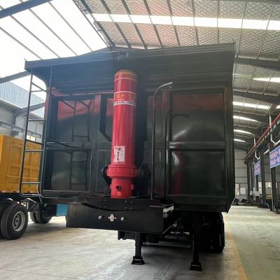 3/4 Achsen Hydraulischer Rücken-Dump Halbanhänger Tipper für Kundenanforderung
