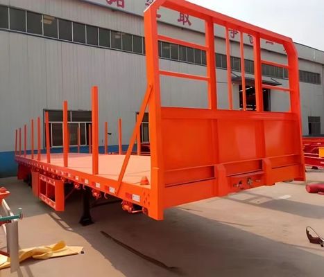 Farbenfrohe bemalte 3 Achsen 4 Achsen 20ft Container Anhänger 40ft Container Flatbed Anhänger für Lastwagen