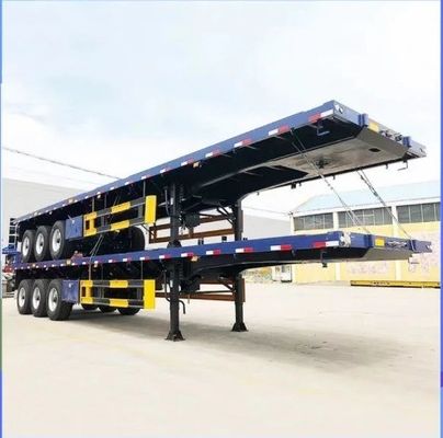 Anpassbarer Flachbett-Lkw-Anhänger in beliebtem Stil und Farbe mit 3 Achsen