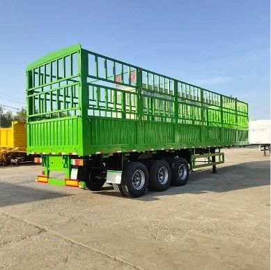 28 t schweres Landegerät 3 Achse WS Seitenzaun Semi-Anhänger für den Transport von Tieren