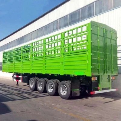 28 t schweres Landegerät 3 Achse WS Seitenzaun Semi-Anhänger für den Transport von Tieren