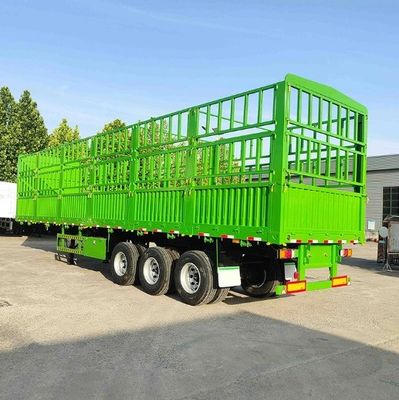 28 t schweres Landegerät 3 Achse WS Seitenzaun Semi-Anhänger für den Transport von Tieren