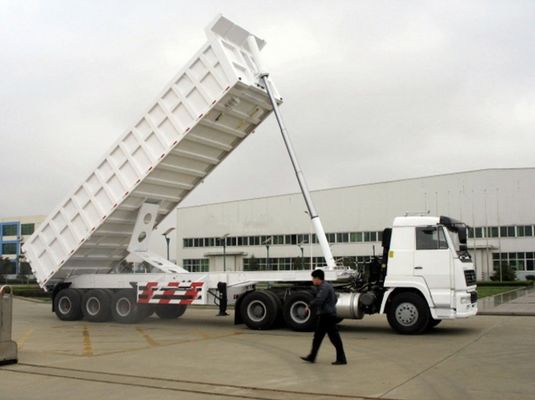 Doppelleitungsbremsanlage 30-40 Kubikmeter-Dump-Anhänger für den Transport von Sandstein und Getreide