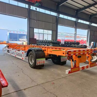 Maximale Nutzlast 30000 kg Nette 20 Fuß 40 Fuß Container Chassis Skelett Lkw Halbanhänger