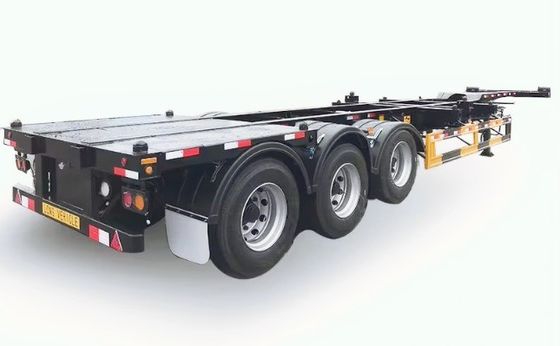 Lkw-Anhänger 20ft 40ft 45ft 12 Sets Twist Lock Skeleton Semi-Anhänger für Container