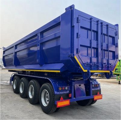 Halbanhänger 50-80 Tonnen Hydraulischer 3 Achsen 4 Achsen 5 Achsen Neigung Neigung Heckfahrzeug Anhänger