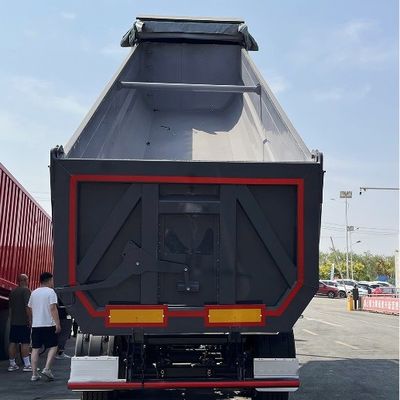 Maximale Nutzlast 60-100 Tonnen U-förmiger Rücken-Dump Truck Halbanhänger Tipping Tipper Truck Anhänger