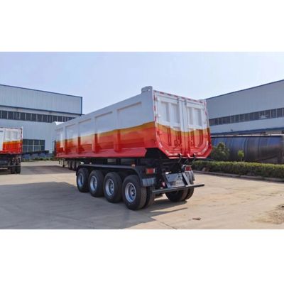 Dauerhafte 30 Tonnen 100 Tonnen Kapazität Hydraulische Bergbau-Tipper Rücken Dump Semi-Anhänger für den Bau