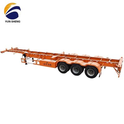 12400x2500x1550mm 2 3 4 Achsen Skelett Halbanhänger für Containertransport 40ft Container