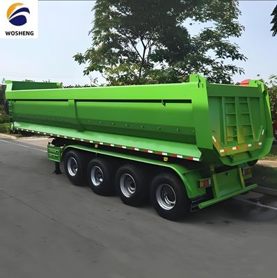 Anforderung des Kunden 3/4 Achsen Hydraulischer Hinterbehälter für den Transport von Sandstein