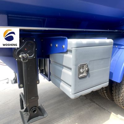 Anforderung des Kunden 3/4 Achsen Hydraulischer Hinterbehälter für den Transport von Sandstein