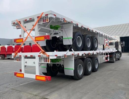 12R22.5 Reifen Flatbed Semi-Trailer für Afrika Tare Gewicht 20T-80T Containertransport