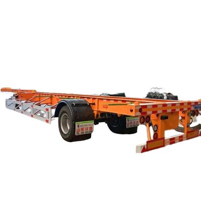 28 t/pc Ausdehnbarer Skelett-Scheibenanhänger für den flexiblen Containertransport