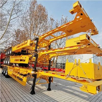 JOST 2&quot; 50mm oder3.5&quot; 90mm King Pin 2024 3 Achsen Skeleton Container Chassis Halbanhänger
