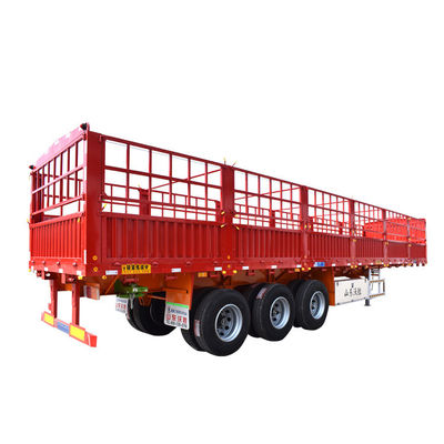 12400X2500X3650mm 3-Achsen-Nachzug für den Viehtransport mit Zaun und 13/16 Tonnen Achse
