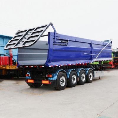 Funktion Gütertransport Halbanhänger U-Typ Endkipper Hydraulischer Heckdump-Anhänger
