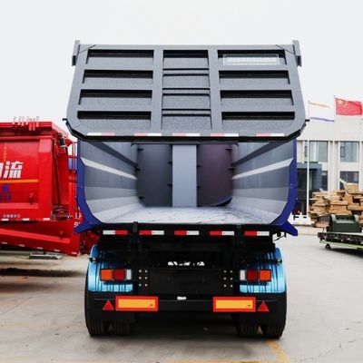 Funktion Gütertransport Halbanhänger U-Typ Endkipper Hydraulischer Heckdump-Anhänger