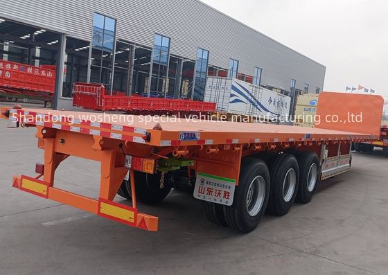 3 Achsen oder Anpassung 20ft/40ft Container Flatbed Trailer mit oder ohne Vorderachse