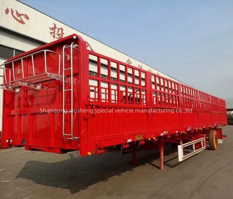 Maximale Nutzlast 30000 kg Tierquadrat Transport Zaun Semi-Anhänger für den Transport von Gemüse