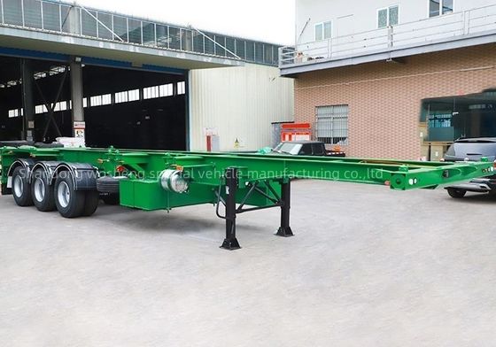 Containeranhänger 3 Achsen-Skelett-Halbanhänger-Chassis mit maximaler Nutzlast von 50 Tonnen