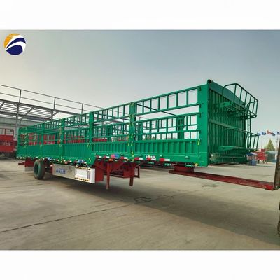 3 Achsen-Gitteranhänger für den Transport von Gemüse, Großlastgut, Tiertransport, Halbanhänger