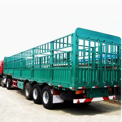 3 Achsen-Gitteranhänger für den Transport von Gemüse, Großlastgut, Tiertransport, Halbanhänger