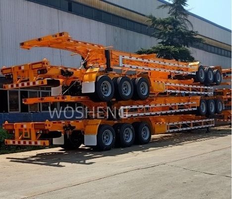 Containeranhänger 3 Achsen-Skelett-Halbanhänger-Chassis mit maximaler Nutzlast von 50 Tonnen
