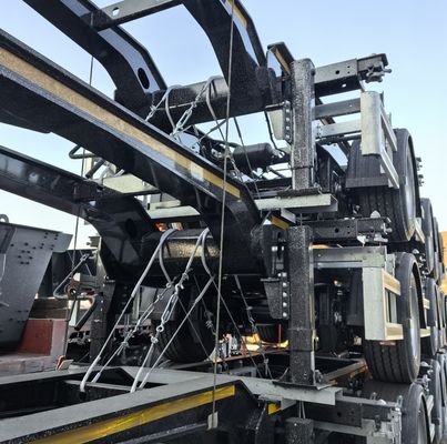3 Achsen FUWA-Skelett-Fahrzeug für 50 Tonnen Maximallastbehälter-Chassis Fuhrzeug