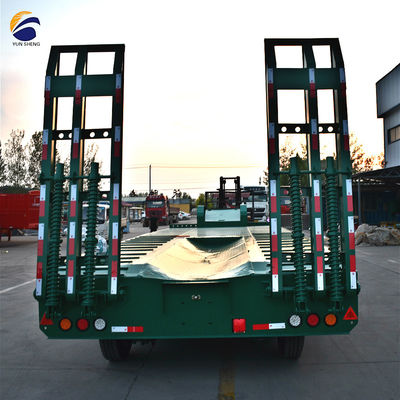 Spezieller Lowboy-Lowbed-Semi-Trailer 80 Tonnen Nutzlast Steel King Pin 2 50mm oder 3,5&quot; 90mm