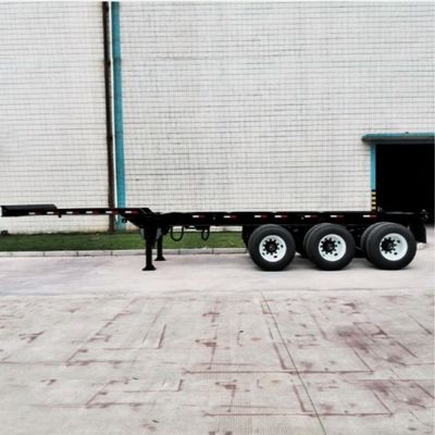 Q345B Hauptstrahl 3 Achsen 50 t Skelett Halbanhänger für 40 45 48 53FT Container Chassis